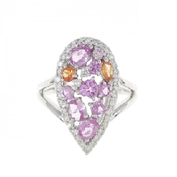 Nhẫn Sapphire K18WG 0.87CT 673558