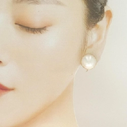 K18YG Mabe Pearl Bông tai - Hàng hiệu Authentic 872364