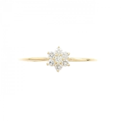 Nhẫn kim cương hoa K18YG 0.10CT - Hàng hiệu chính hãng 853532