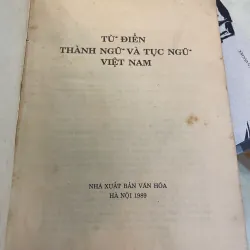 TỪ ĐIỂN THÀNH NGỮ VÀ TỤC NGỮ VIỆT NAM - NGUYỄN LÂN  1010399