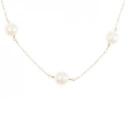 K18YG Ngọc trai Akoya Dây chuyền - Hàng hiệu Chính hãng