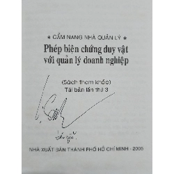 Cẩm nang nhà quản lý: Phép biện chứng duy vật với quản lý doanh nghiệp - PGS.TS. Lê Thanh Sinh 546153