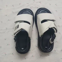 DÉP SANDAL QUAI HẬU 2 QUAI DÁN PHONG CÁCH - SIZE 38