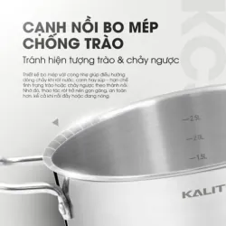 Bộ 3 nồi inox liền khối KALITE KCS366 – Bộ 3 size 18-20-24cm linh hoạt 577473