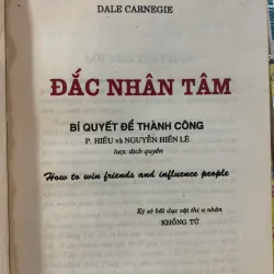ĐẮC NHÂN TÂM BÍ QUYẾT THÀNH CÔNG - DALE CARNEGIE (NGUYỄN HIẾN LÊ dịch)  1012722