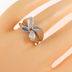 Nhẫn đá màu 750WG - Hàng hiệu Authentic 855804