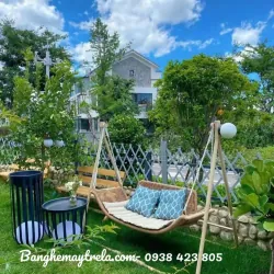 Xích đu đan dây dù treo sân vườn 692756