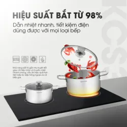 Bộ 3 nồi inox liền khối KALITE KCS366 – Bộ 3 size 18-20-24cm linh hoạt 572282