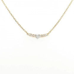 K18YG/PT Dây chuyền kim cương - Hàng hiệu Authentic