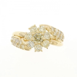 Nhẫn kim cương hoa K18YG 1.00CT - Hàng hiệu Authentic 855278