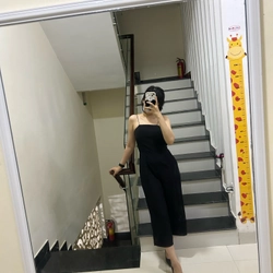 Jumpsuit đen 2 dây size M đã sử dụng 362435