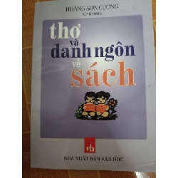 (TẶNG BOOKMARK) Thơ và danh ngôn về sách - 2003 - 271 trang - VĂN HỌC - RBK2911-32