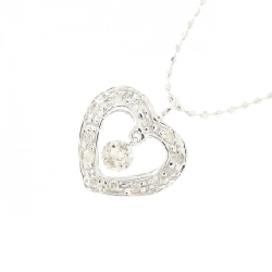 Dây chuyền kim cương hình trái tim K18WG 0.15CT - Hàng hiệu Chính hãng 861217