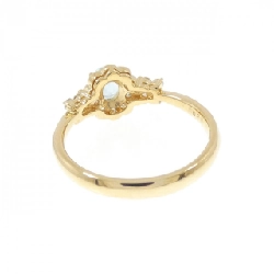 Nhẫn aquamarine K18YG hoa 0.29CT 667294