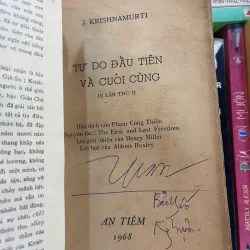 TỰ DO ĐẦU TIÊN VÀ CUỐI CÙNG - KRISHNAMURTI (PHẠM CÔNG THIỆN dịch)  992957