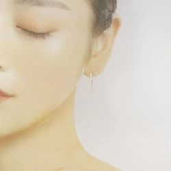 K18YG Khuyên tai kim cương 0.802CT - Hàng hiệu Chính hãng 871916