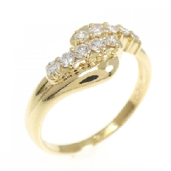 Nhẫn kim cương K18YG 0.30CT