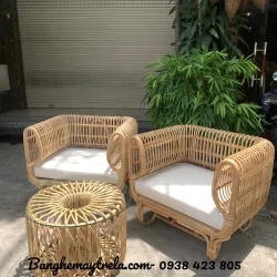 Bộ bàn ghế sofa đơn mây 696615