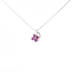 K10WG Hoa Hồng Ruby Dây Chuyền - Hàng hiệu Chính hãng