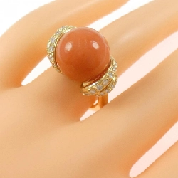 Nhẫn San hô K18YG - Hàng hiệu Chính hãng 852791