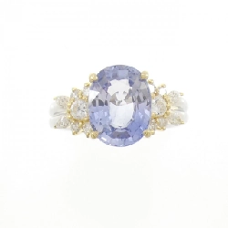 Nhẫn Sapphire K18YG/PT900 4.13CT - Hàng hiệu Chính hãng 851619