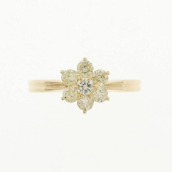 Nhẫn kim cương hoa K18YG 0.34CT 668185