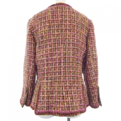 【Mã giảm giá】【Cổ điển】Áo khoác không cổ CHANEL 637298