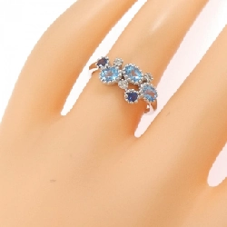 Nhẫn đá màu K10WG 666475