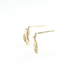 K18YG Bông tai kim cương 0.06CT - Hàng hiệu Chính hãng 875077