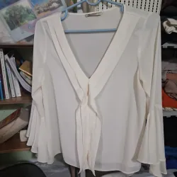 Áo kiểu nữ size M màu trắng  1017096