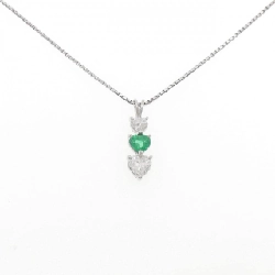 Dây chuyền Emerald PT900/PT850 0.53CT - Hàng hiệu Chính hãng