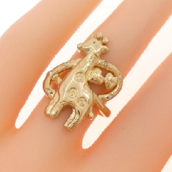 Nhẫn kim cương K18YG Kirin × Heart 671878