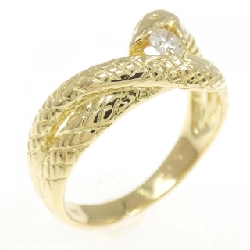 Nhẫn kim cương K18YG hình rắn 0.10CT - Hàng hiệu chính hãng