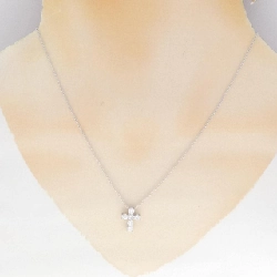 K18WG Dây chuyền kim cương chéo 0.60CT - Hàng hiệu chính hãng 862505