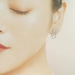 Bông tai hoa ba màu K18 - Hàng hiệu Authentic 868495