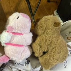 gấu bông ôm cặp capybara