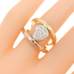 Nhẫn kim cương hình trái tim 3 màu K18 - Hàng hiệu Authentic 849541