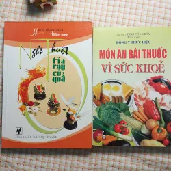 COMBO 2Q TỦ SÁCH GIA ĐÌNH - MÓN ĂN BÀI THUỐC... & NGHỆ THUẬT TỈA RAU CỦ QUẢ