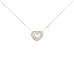 K18PG/K18WG 2WAY Mặt Dây Chuyền Hình Trái Tim Đính Kim Cương 0.09CT - Hàng hiệu Chính Hãng