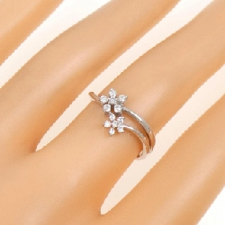 Nhẫn kim cương hoa K18WG 0.15CT - Hàng hiệu Authentic 846859