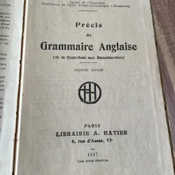 G. GUIBILLON -  PRÉCIS DE Grammaire Anglaise -  A. HATIER- 1947 626723