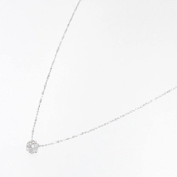 K18WG Hoa Kim Cương Dây Chuyền 0.14CT - Hàng hiệu Chính hãng 861855