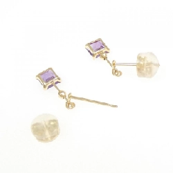 K18YG Amethyst Earrings - Hàng hiệu Authentic 868476