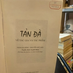 TẢN ĐÀ VỀ TÁC GIA VÀ TÁC PHẨM 277187