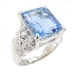 Nhẫn Aquamarine Tasaki - Hàng hiệu Chính hãng