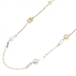 Dây chuyền ngọc trai trắng 750YG/750WG - Hàng hiệu Authentic 848534