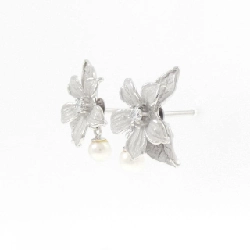 PT900 Bông tai hoa ngọc trai Akoya 3.5mm - Hàng hiệu Chính hãng 866389