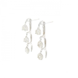 K18WG Bông tai kim cương ba viên 2.29CT - Hàng hiệu Chính hãng 871095