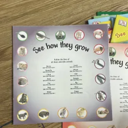 Bộ sách 9 quyển tiếng Anh cho bé See how they grow in màu mới đẹp 1031411