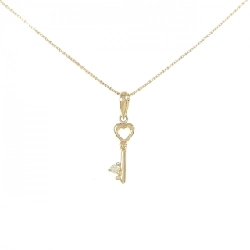 K18YG Khóa Kim Cương Dây Chuyền - Hàng hiệu Chính hãng